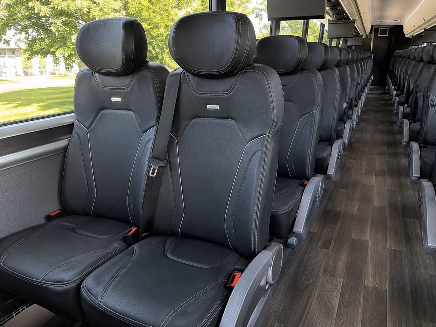charter buses minibuses for outdoor estate weddings near stamford