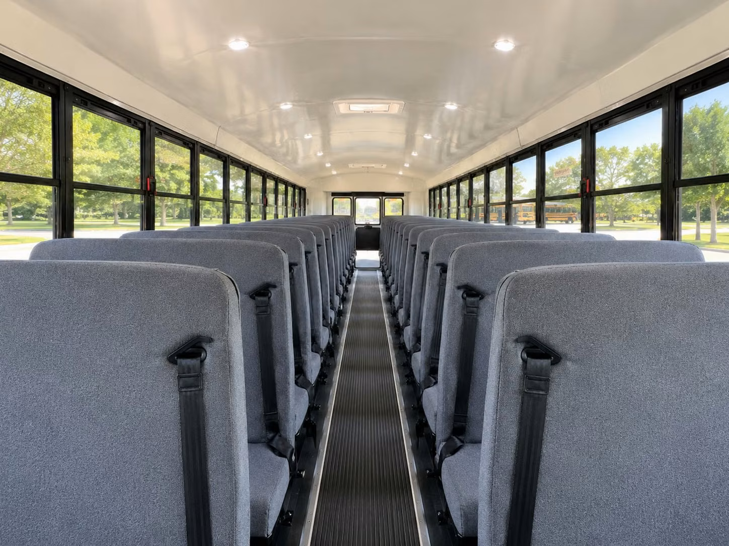 school bus inside