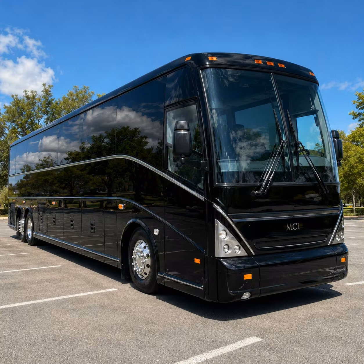 stamford charter bus rental exterior