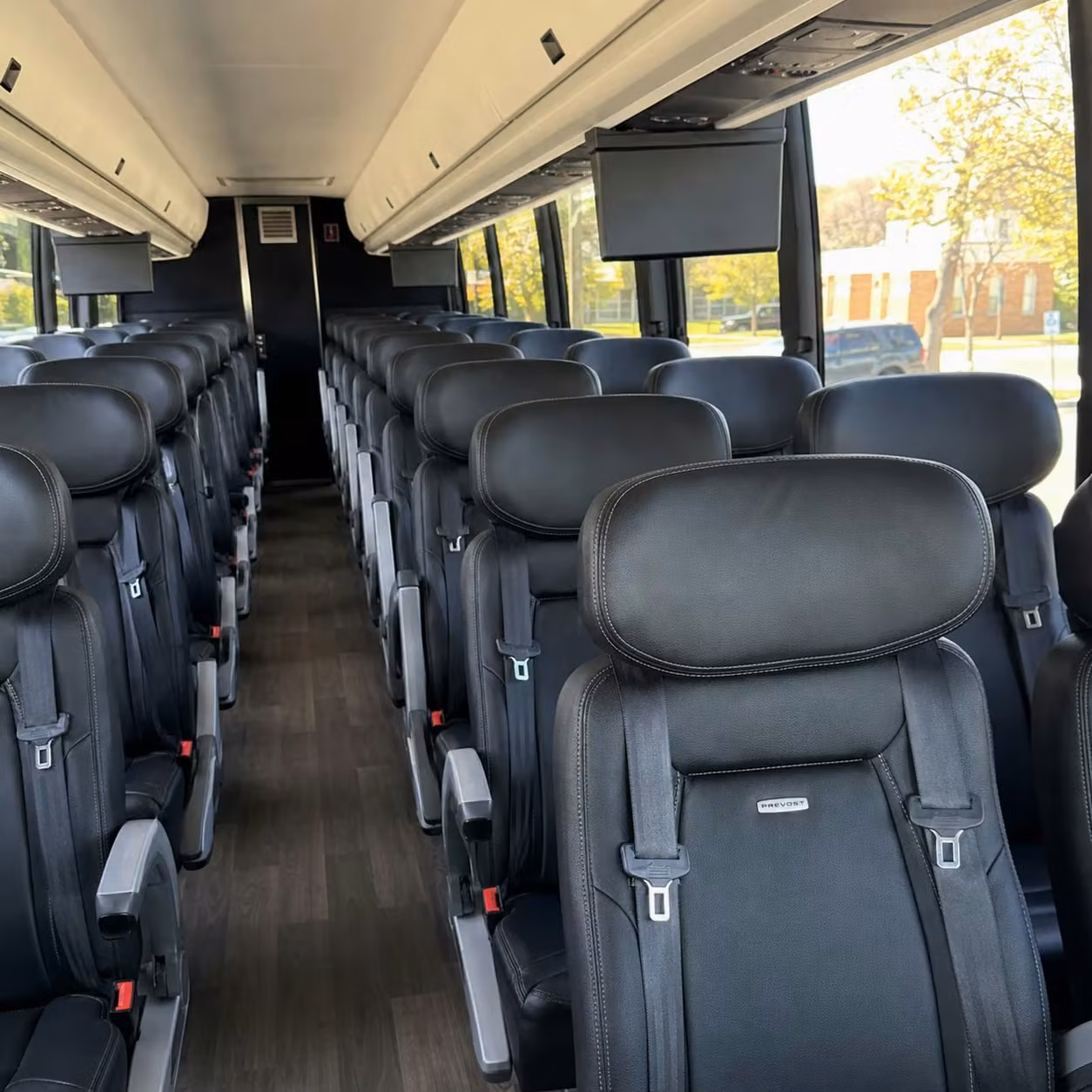stamford charter bus rental inside